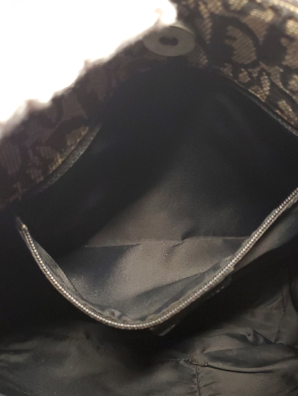 Christian Dior Black and Beige Jacquard Monogram Tote - Picture 14 of 15
